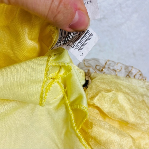 Disney beauty & the beast bell Golden Princess Dress Costume size 4-6X - Picture 11 of 11